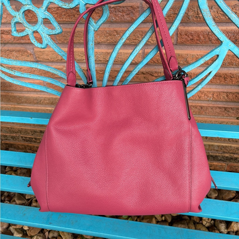 Coach Pink Leather Shoulder Bag